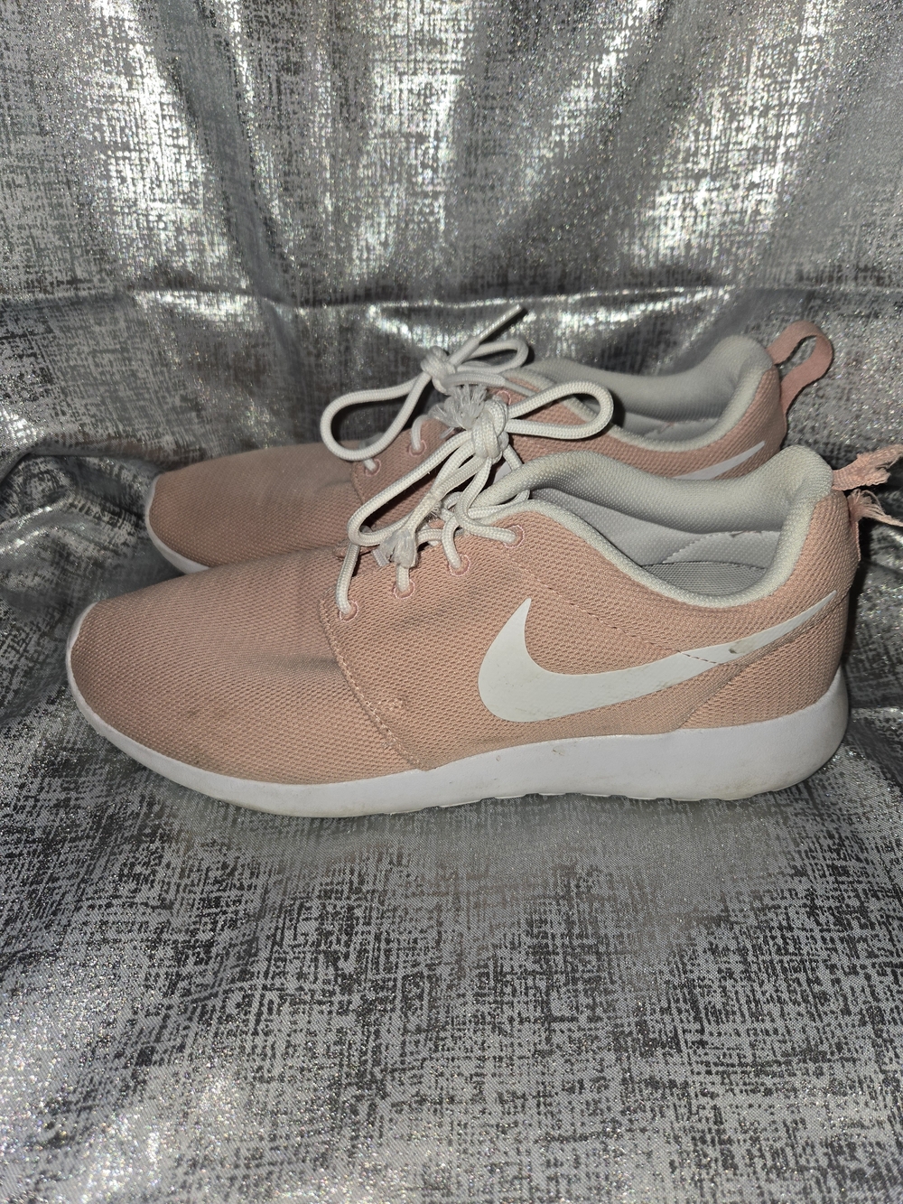 Nike Women’s Roshe One Lightweight Sneakers - Blush Pink